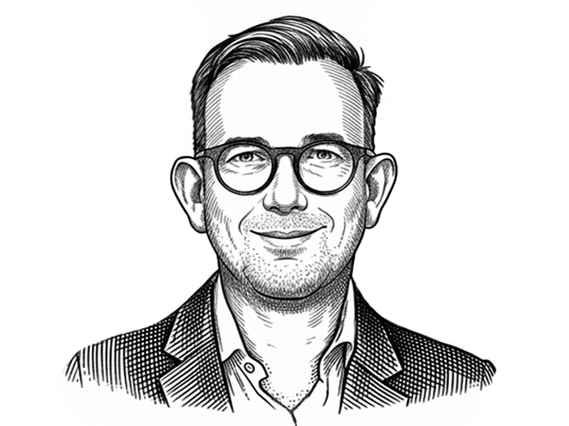 Schwarz-Weiß Illustration von Andreas Kremer