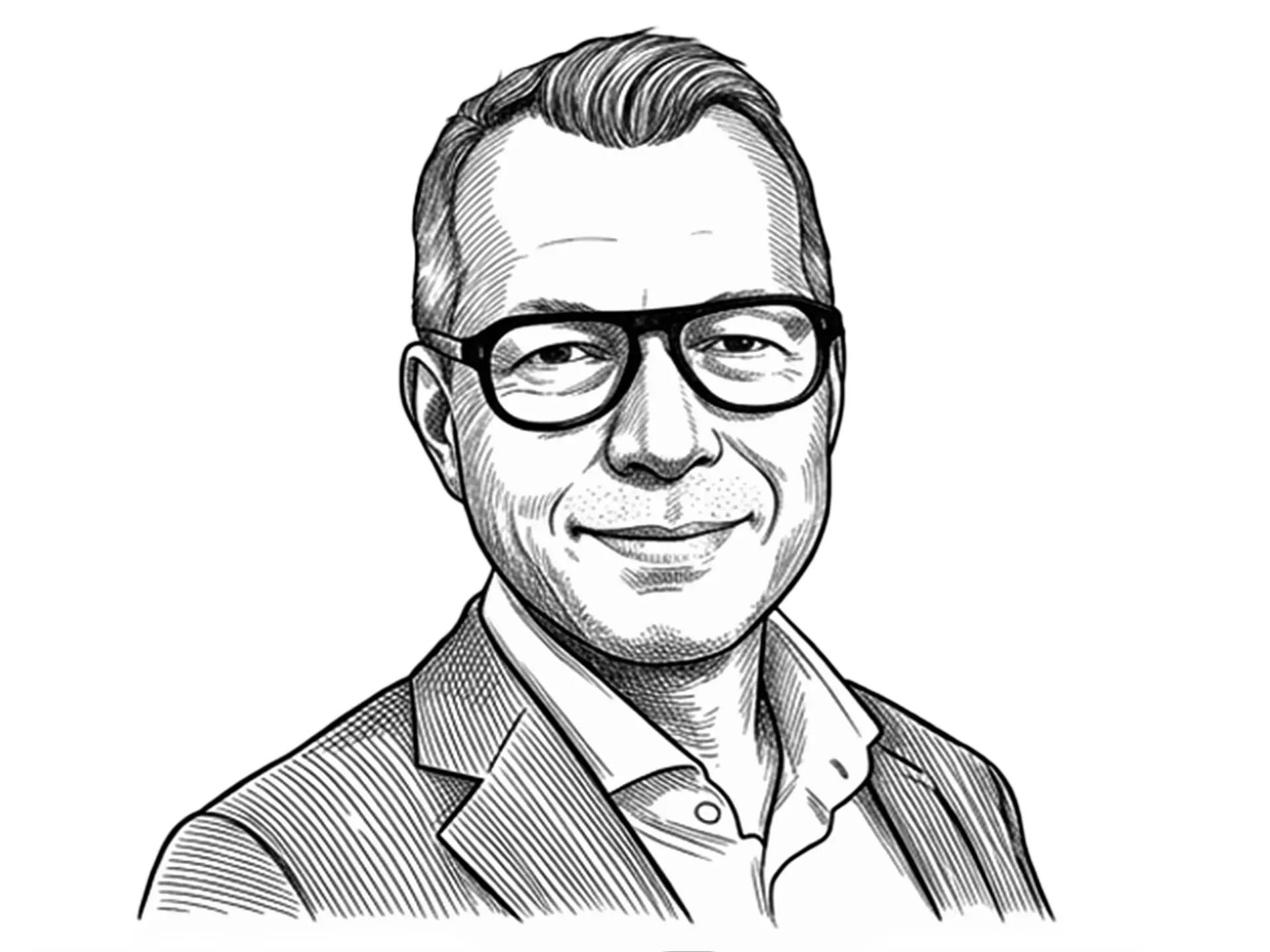 Schwarz-Weiß Illustration von Mark Liepe