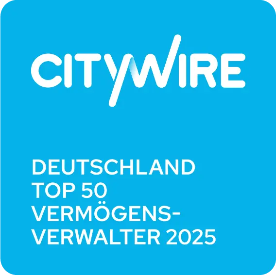 Badge von Citywire: Deutschland Top 50 Vermögensverwalter 2025